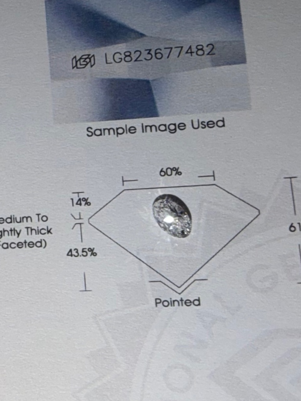 0.61 Ct D VVS1 Lab-Created Diamond Oval Brilliant IGI Certified CVD Type IIa